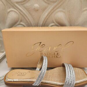 Jewel Badgley Mischka "Helena" Sandals. NIB. Size 7.